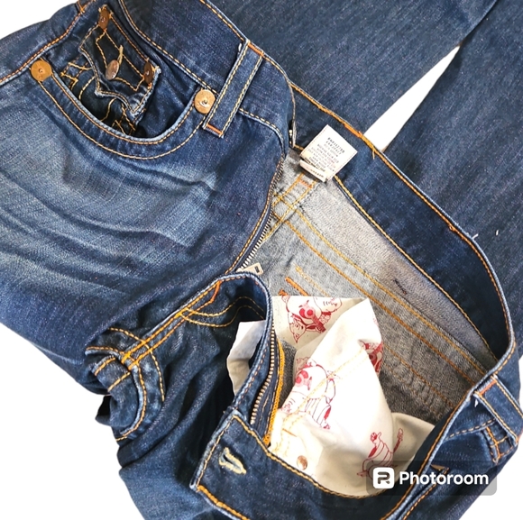 True Religion Denim  BIG BILLY T Stitch Bootcut Jean Men's  Size 36, Like New. - Picture 13 of 15